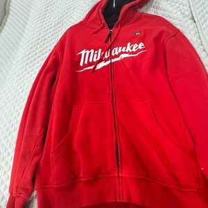 Milwaukee Red Zip Up Sweater for Men